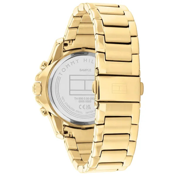 Tommy Hilfiger Brooklyn női karóra, arany nemesacél, zöld számlap, 41 mm