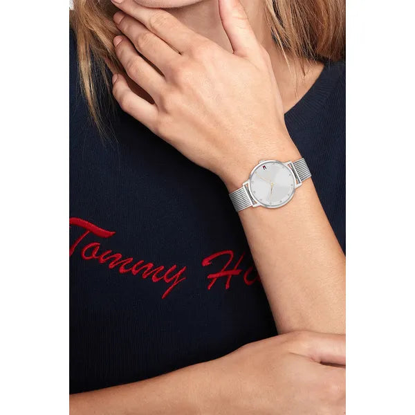 Tommy Hilfiger Pippa női karóra, ezüst/rozéarany, 35 mm, WR30