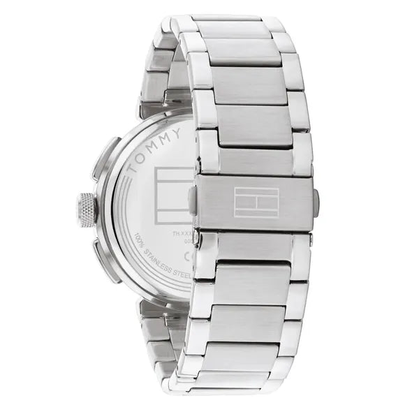 Tommy Hilfiger Lorenzo 1792116 férfi karóra, 44 mm, fekete számlap, acél