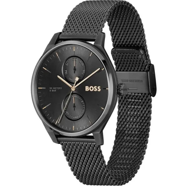 Hugo Boss Tyler 1514105 férfi karóra, fekete acél, WR50
