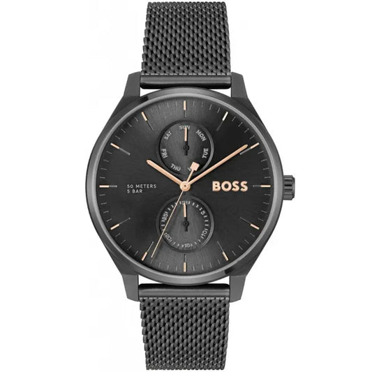 Hugo Boss Tyler 1514105 férfi karóra, fekete acél, WR50