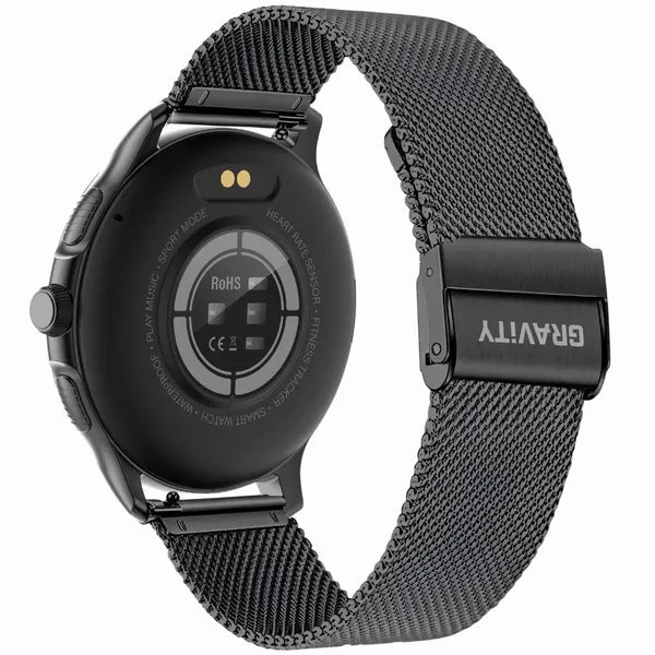 Gravity GT12-2 unisex okosóra 1,43'' AMOLED, Bluetooth hívás, IP68 + extra szíj