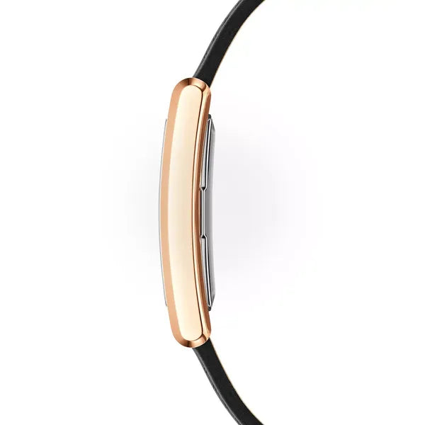 Daniel Wellington női karóra 24 mm, rózsaarany tok, fekete bőr szíj
