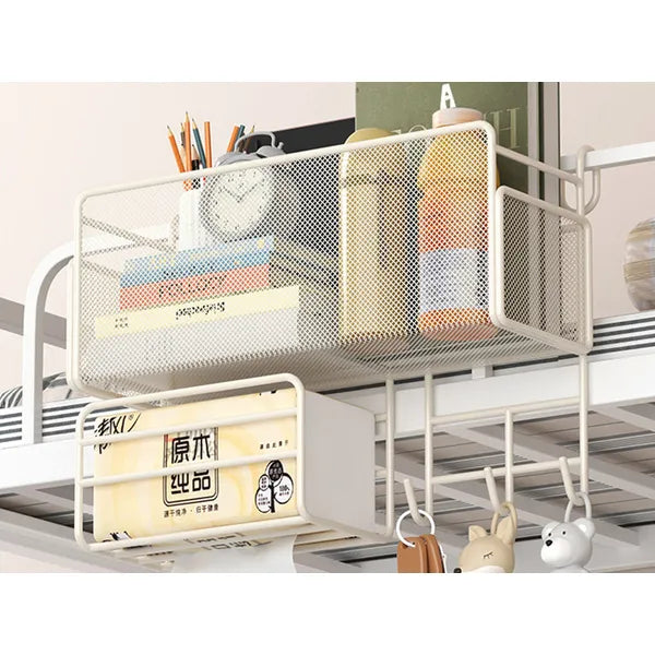Fali loft stílusú rendszerező polc, fém, 37×25×13 cm, 3 akasztó
