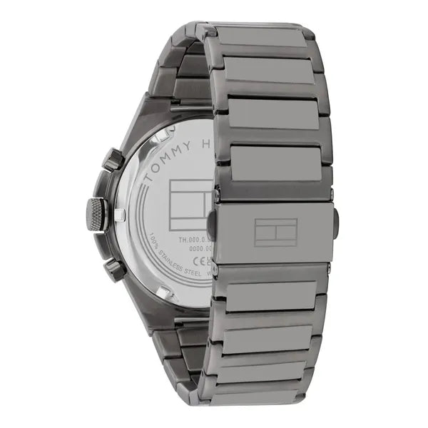 Tommy Hilfiger Dexter férfi karóra, 46 mm, acél, WR50, grafit