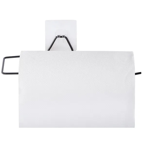 Fém loft konyhai papírtörlő-tartó tapadókoronggal, 30×9 cm
