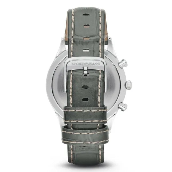 Emporio Armani AR1861 férfi quartz karóra bőr szíjjal, kronográf, WR30