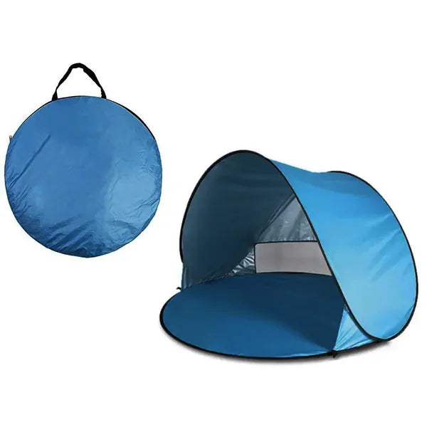 Pop-up önfelálló UV-szűrős strand sátor 150×150×90 cm, kék