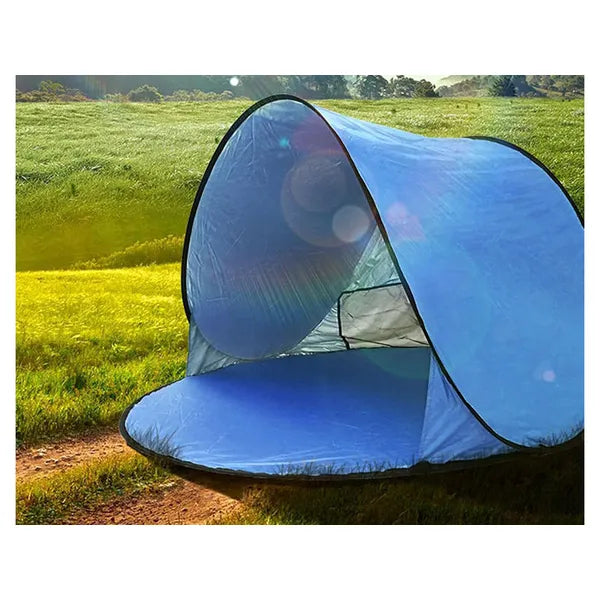 Pop-up önfelálló UV-szűrős strand sátor 150×150×90 cm, kék