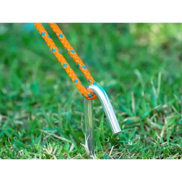 Acél sátorcövek kampóval, 24 cm, Ø4 mm, 10 db készlet