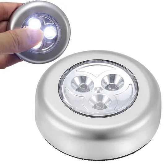 Vezeték nélküli öntapadós érintős szekrény LED lámpa, 3 hideg fehér LED