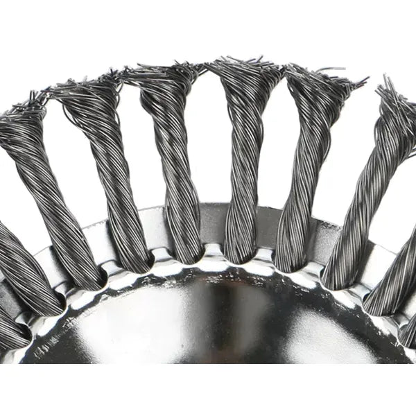 200 mm acél drótkefe fűkaszához, 25 mm furat, 10000 rpm