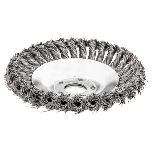 200 mm acél drótkefe fűkaszához, 25 mm furat, 10000 rpm