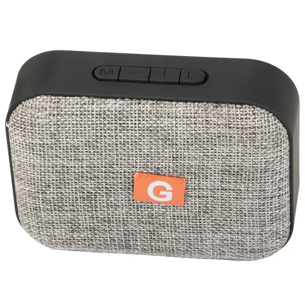 Mini hordozható Bluetooth hangszóró, 3 W, FM rádió, USB/microSD, szürke