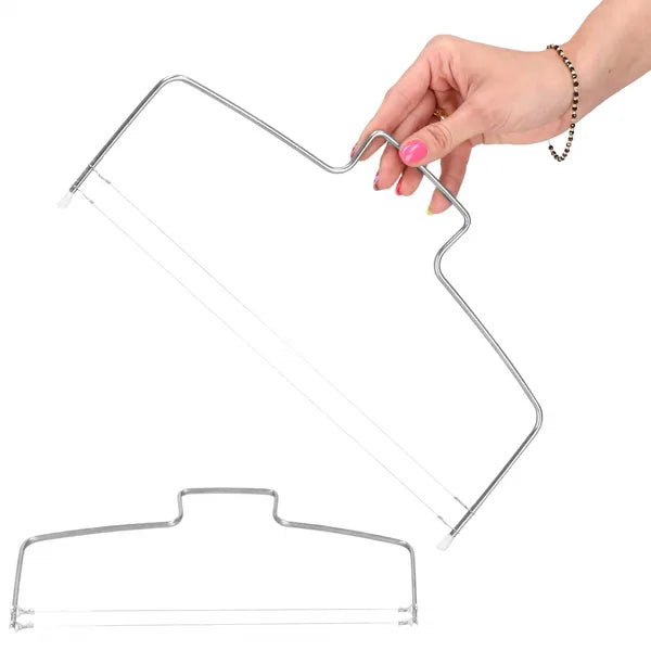 Kétszálas állítható tortavágó drót 32 cm, élelmiszerbiztos