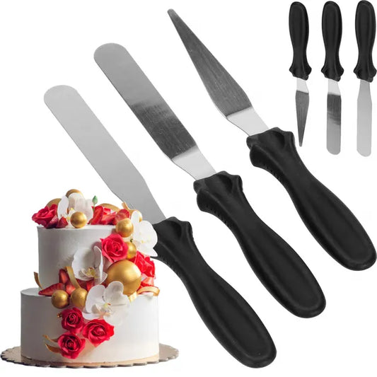 Cukrász spatulakészlet 3 db, rozsdamentes acél, 22-23 cm