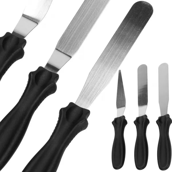 Cukrász spatulakészlet 3 db, rozsdamentes acél, 22-23 cm