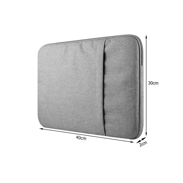 Szürke, vízlepergető, párnázott laptop táska 15,6"-os készülékekhez