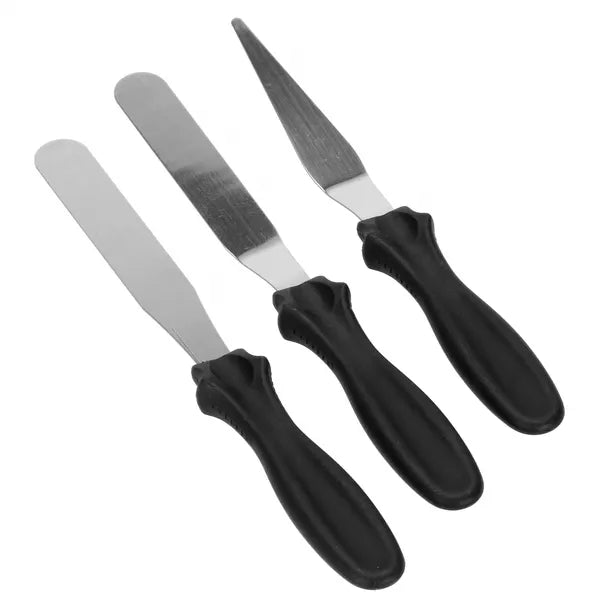 Cukrász spatulakészlet 3 db, rozsdamentes acél, 22-23 cm
