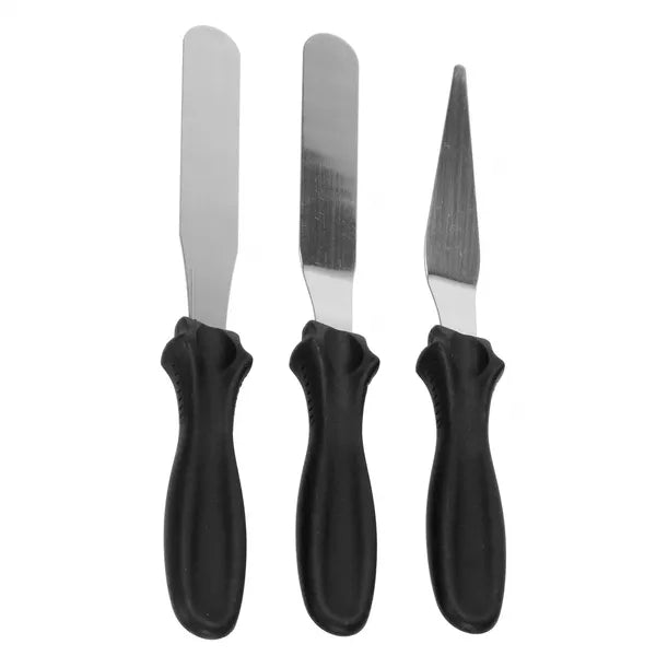 Cukrász spatulakészlet 3 db, rozsdamentes acél, 22-23 cm