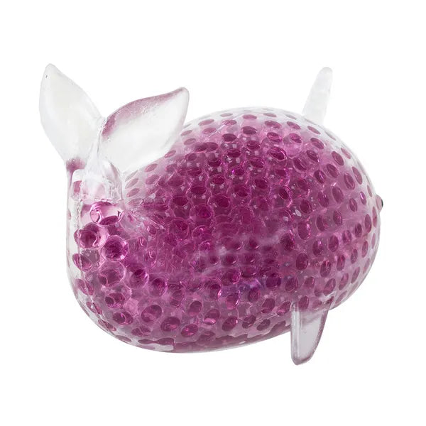 Antistressz gélgolyós delfin squishy labda, lila, 13 cm