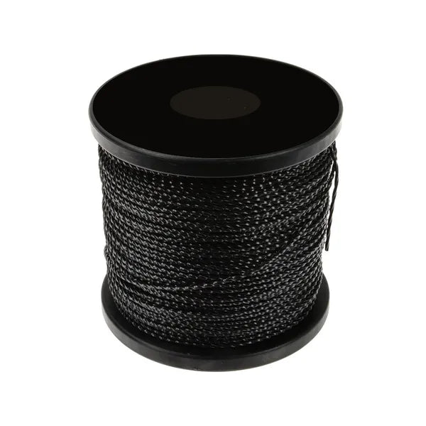 Sárga nylon damil 2,4 mm × 100 m, csavart keresztmetszetű csendes vágószál