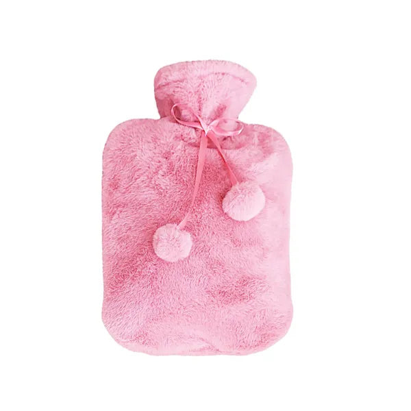 Gumimelegvizes palack 1,7 l rózsaszín polár huzat 35×20 cm