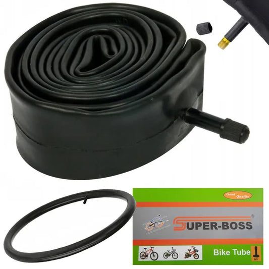 24" kerékpár belső gumi 24x1.75-2.125, AV autószelep, természetes gumi