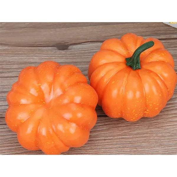 Műanyag polisztirol dísztök 9×7 cm, narancs, beltéri-kültéri Halloween dekor