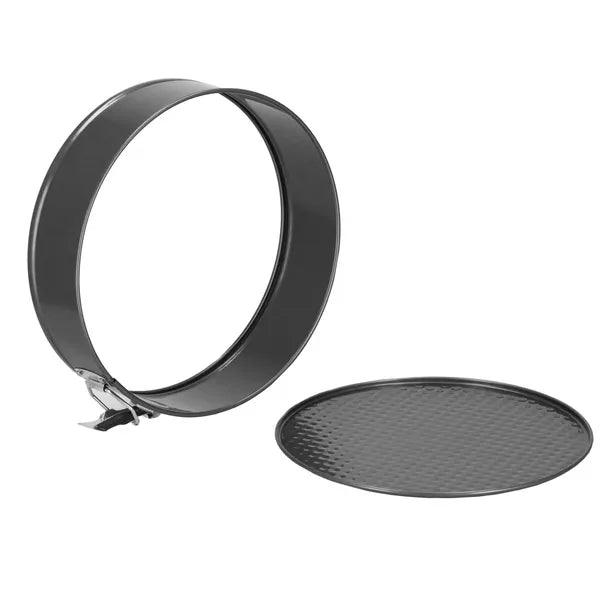 3-részes grafit acél kapcsos tortaforma készlet, 23-28 cm