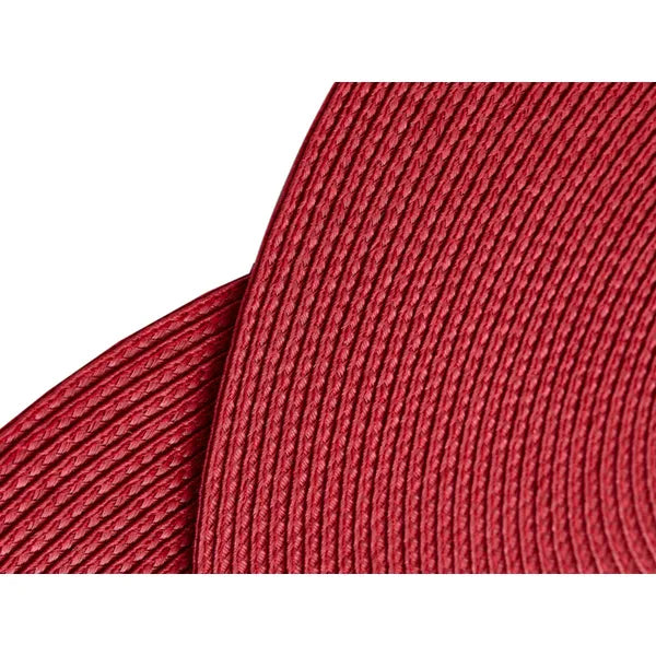 Kerek fonott bordó tányéralátét, 38 cm, vízálló műanyag