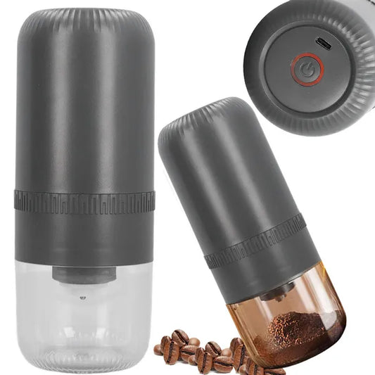 Elektromos USB kávébab- és fűszerőrlő, rozsdamentes kések, 150 ml