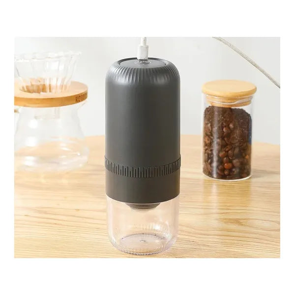 Elektromos USB kávébab- és fűszerőrlő, rozsdamentes kések, 150 ml