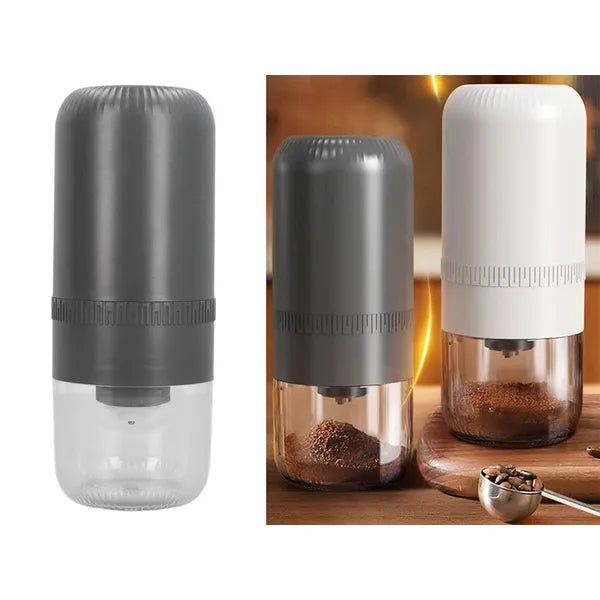 Elektromos USB kávébab- és fűszerőrlő, rozsdamentes kések, 150 ml