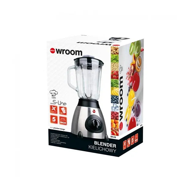 Eldom rozsdamentes turmixgép, 1.5 l üvegkancsó, 400 W, 6 kés