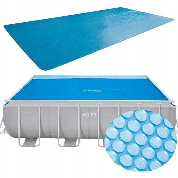 Intex napelemes buborékfóliás medencetakaró, 488×244 cm
