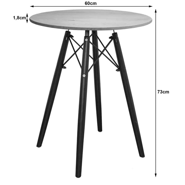 TODI dohányzóasztal, modern skandináv barna, kerek asztallap, 60 cm | model_3577_1-TODI-ETX60