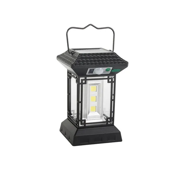 Napelemes 60 LED COB lámpa 1200 lm, mozgás/alkonyérz., USB-C, 5 mód, táv.