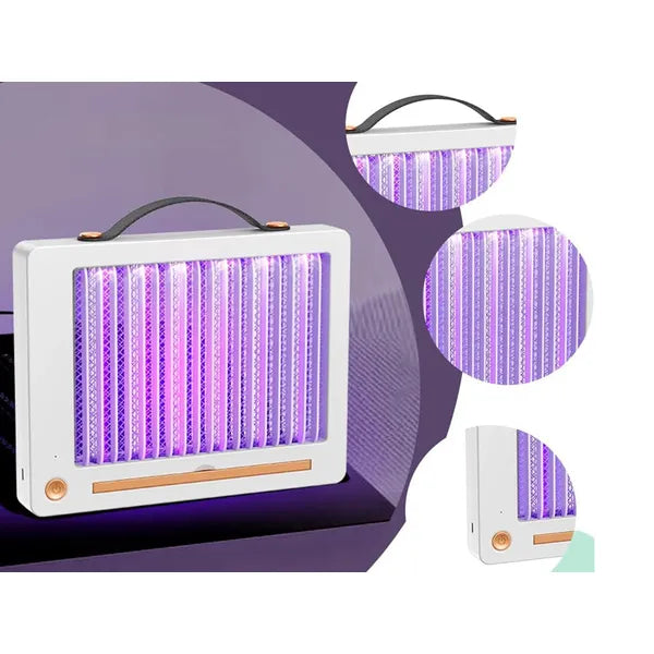 LED UV rovarcsapda, tölthető USB-C, 3 W beltéri szúnyog- és légyirtó lámpa