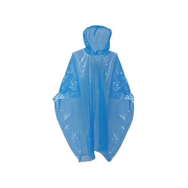 Összecsukható vízálló esőponcho kapucnival, L-méret, 130×125 cm