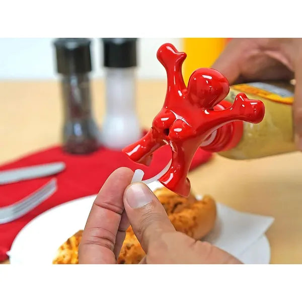 Sir Perky mókás univerzális szószos üvegkupak, műanyag, dugóval