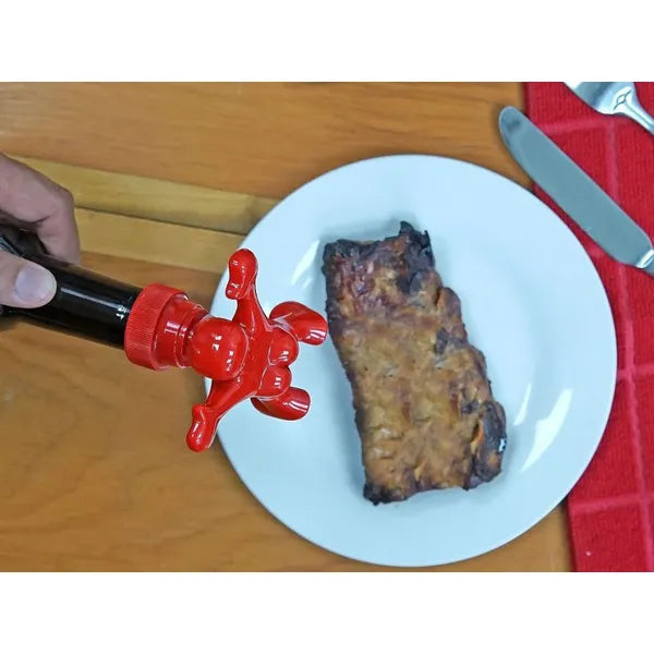 Sir Perky mókás univerzális szószos üvegkupak, műanyag, dugóval