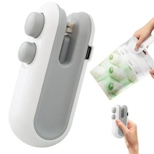 2 az 1-ben vezeték nélküli fóliahegesztő és nyitó, USB-s, mágnessel