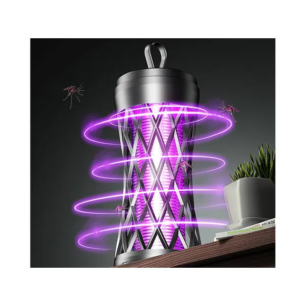 UV LED rovarcsapda, 5 W, USB-ről tölthető, hordozható beltéri-kültéri