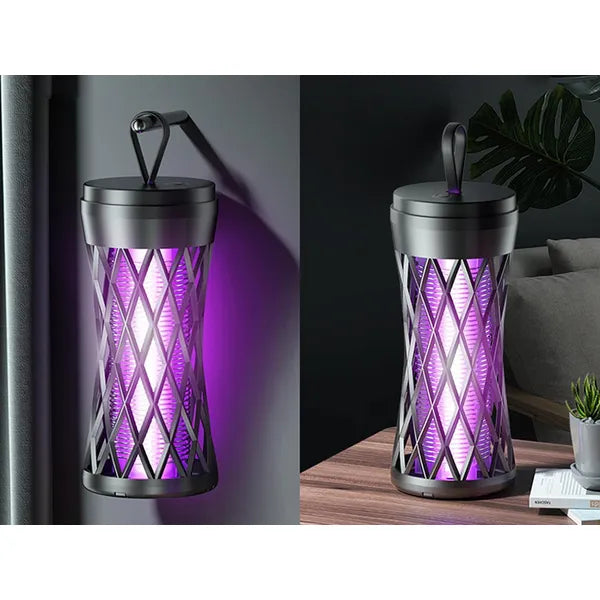 UV LED rovarcsapda, 5 W, USB-ről tölthető, hordozható beltéri-kültéri