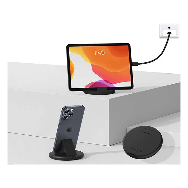 USB-C 4-az-1-ben kábel+adapter készlet 60 W, Lightning/micro USB, 28 cm, fekete