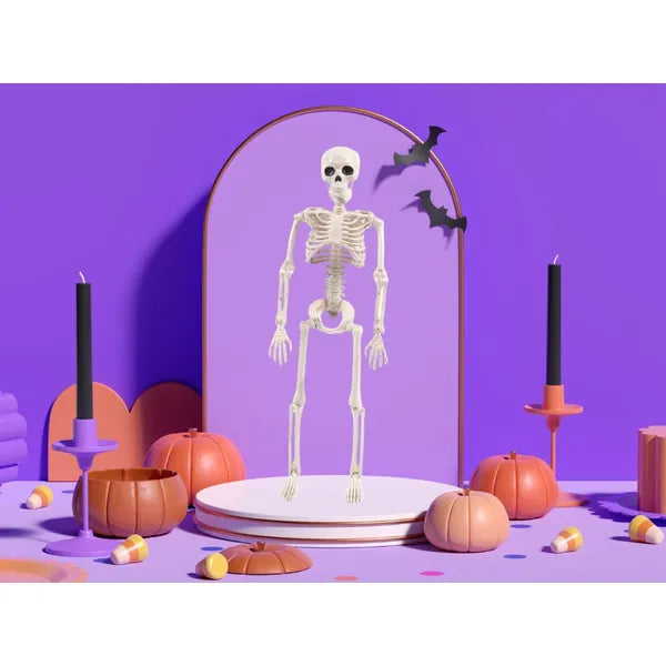 40 cm-es függeszthető műanyag csontváz dekoráció Halloweenhez