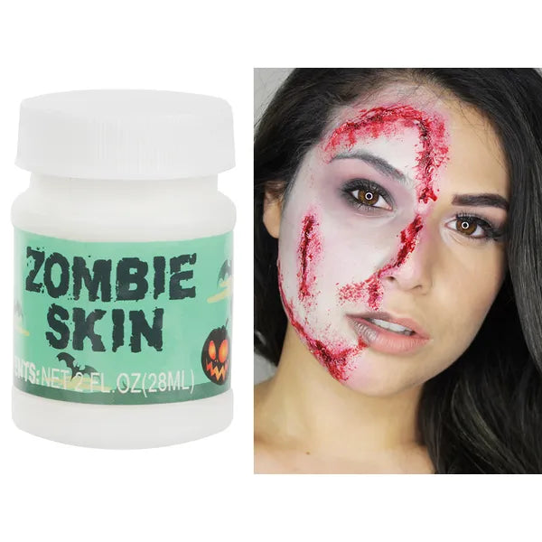 Zombi Skin effektsmink, fehér 28 ml – realisztikus hegek és sebek készítéséhez