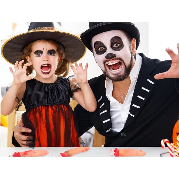 Halloween véres levágott műujj szett, 5 db gumi dekoráció