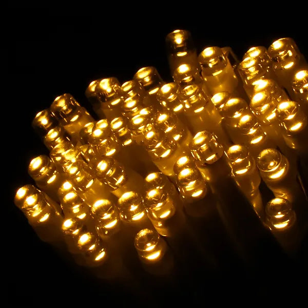 Elemes LED fényfüzér 50 meleg fehér LED, IP44, 5 m, kültéri-beltéri